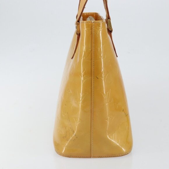 LOUIS VUITTON Monogram Vernis Houston Hand Bag Beige LV Auth - Picture 4 of 16
